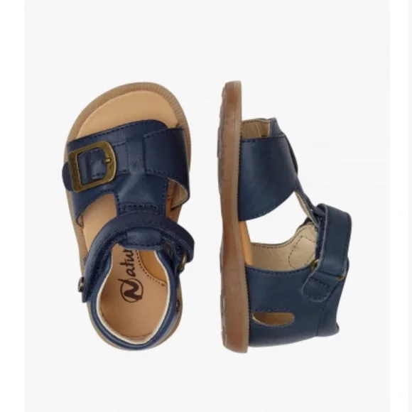 NWT NATURINO QUARZO Leather sandals with strap in Blue - Picture 4 of 15